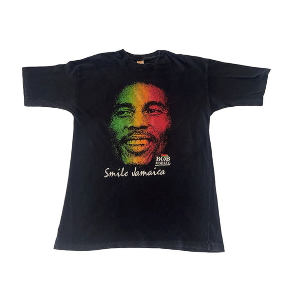 Bob Marley - Smile Jamaica Tee - Women's Sz L - CaribeHeart Vintage